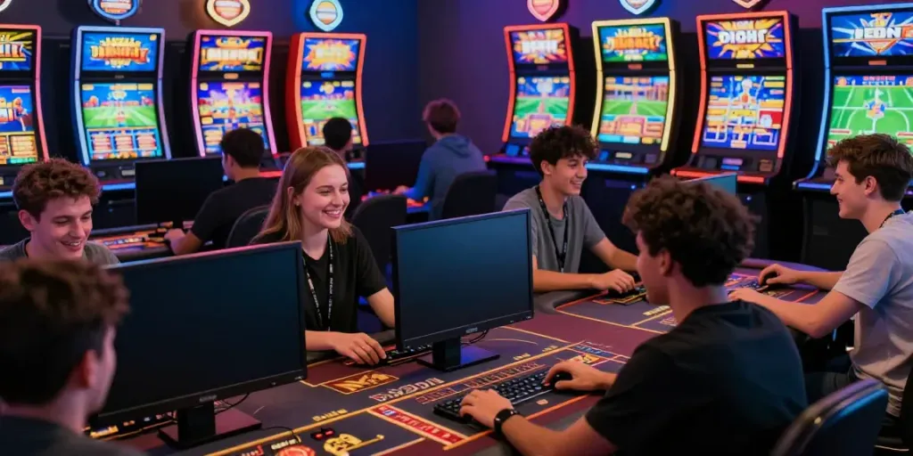 Online gaming excitement on http://debet-onl.com with players enjoying diverse games.