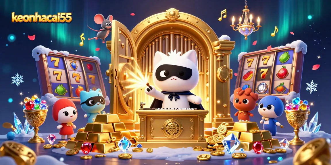 Experience excitement at keonhacai55 with captivating casino scenes and vibrant slot elements.