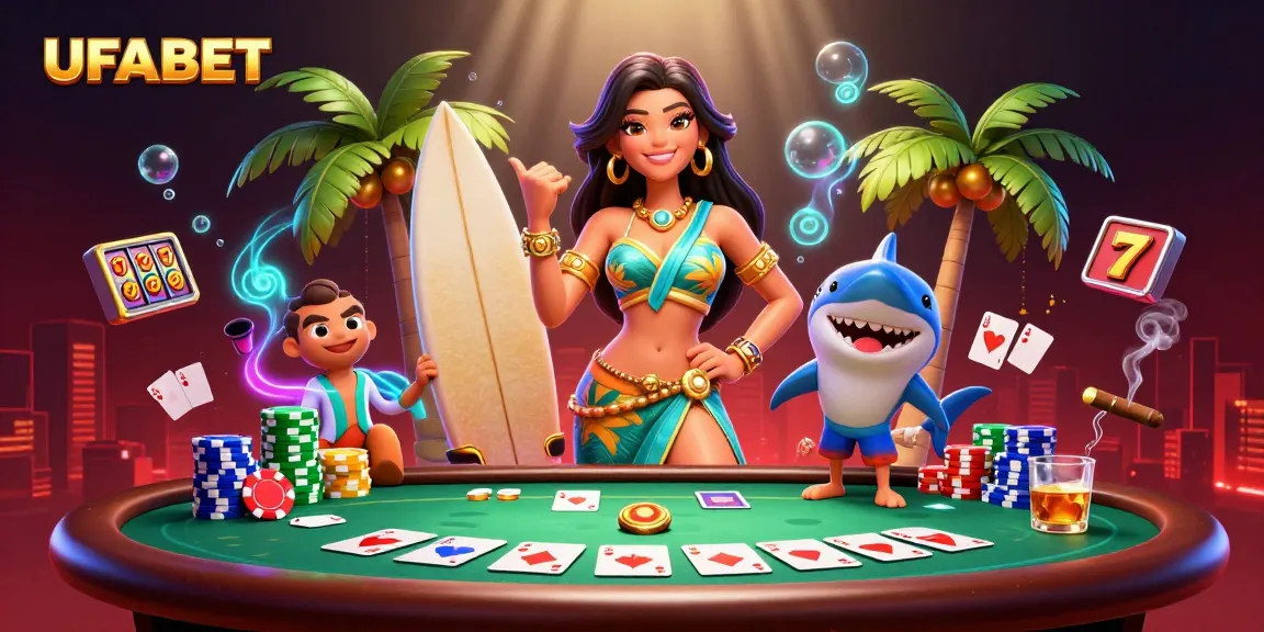 Experience the thrill of UFABET with vibrant gaming action and festive elements