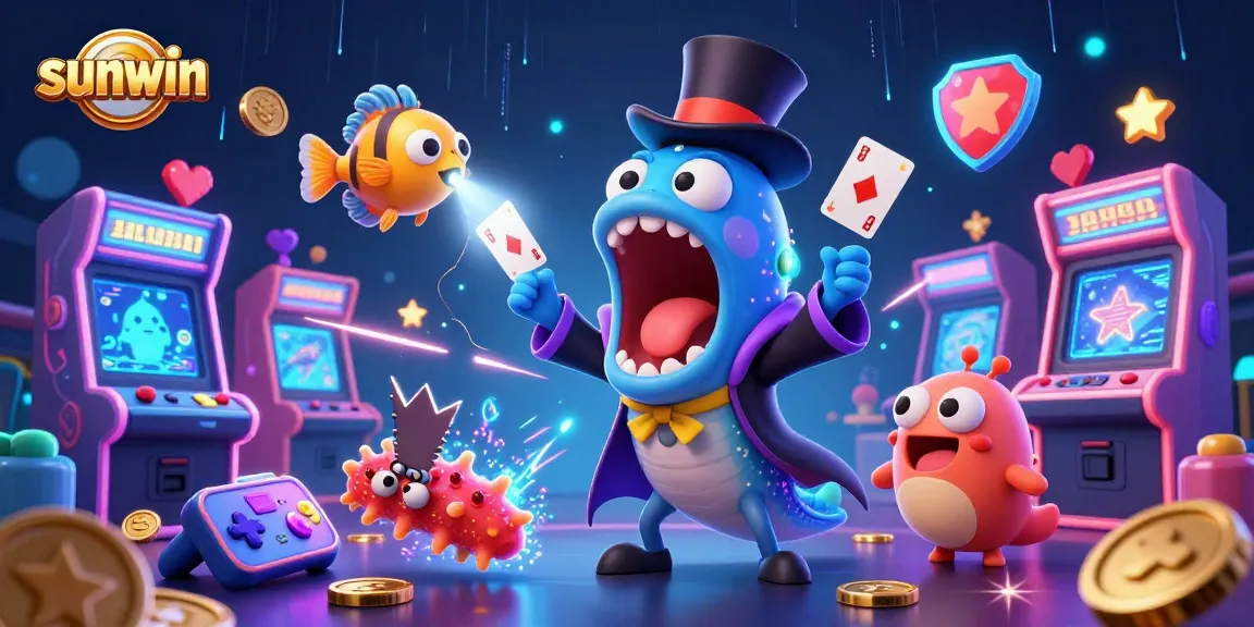 Experience the thrill of sunwin with a bioluminescent eel magician and interactive game elements