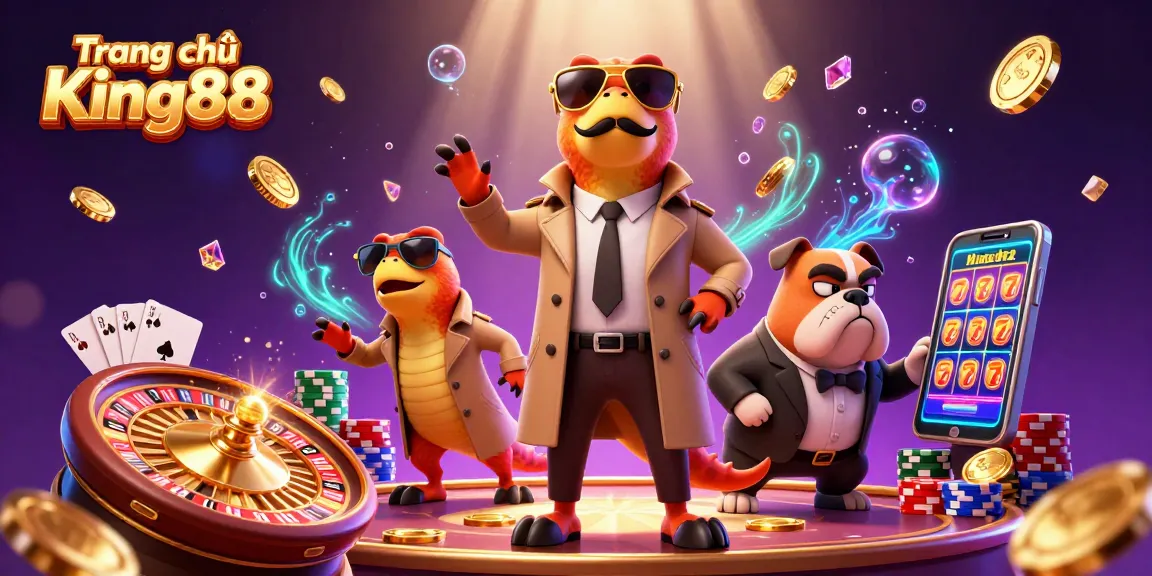 Experience the dynamic world of Trang chủ King88, where raptors masquerade for casino fun.